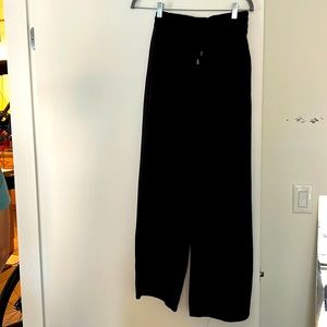 Zara black pants with tuxedo stripes on the side! Size XS